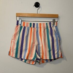 Striped Multicolor Women's Casual Shorts